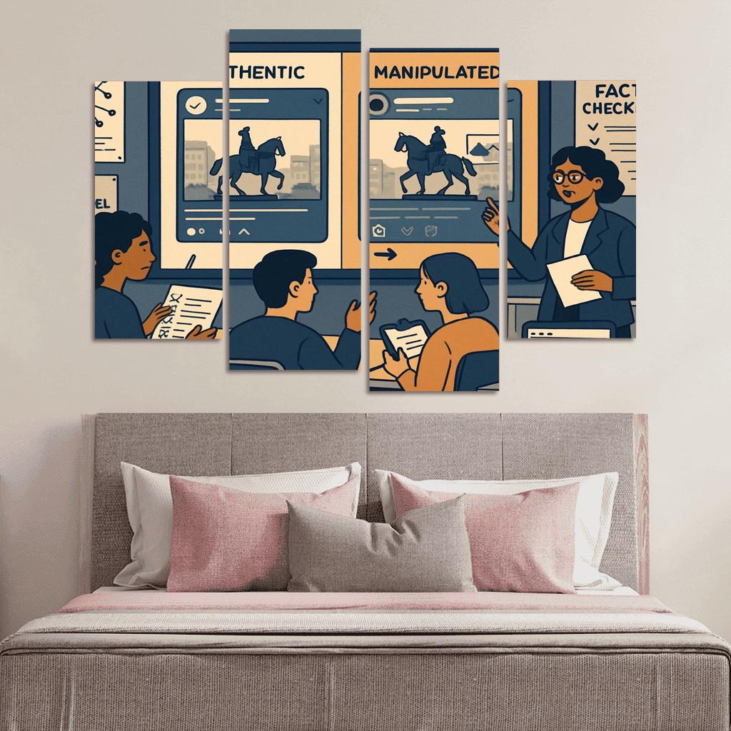 Civic Media Literacy Lab Detecting Manipulation In The Age Of AI modern paintings frame