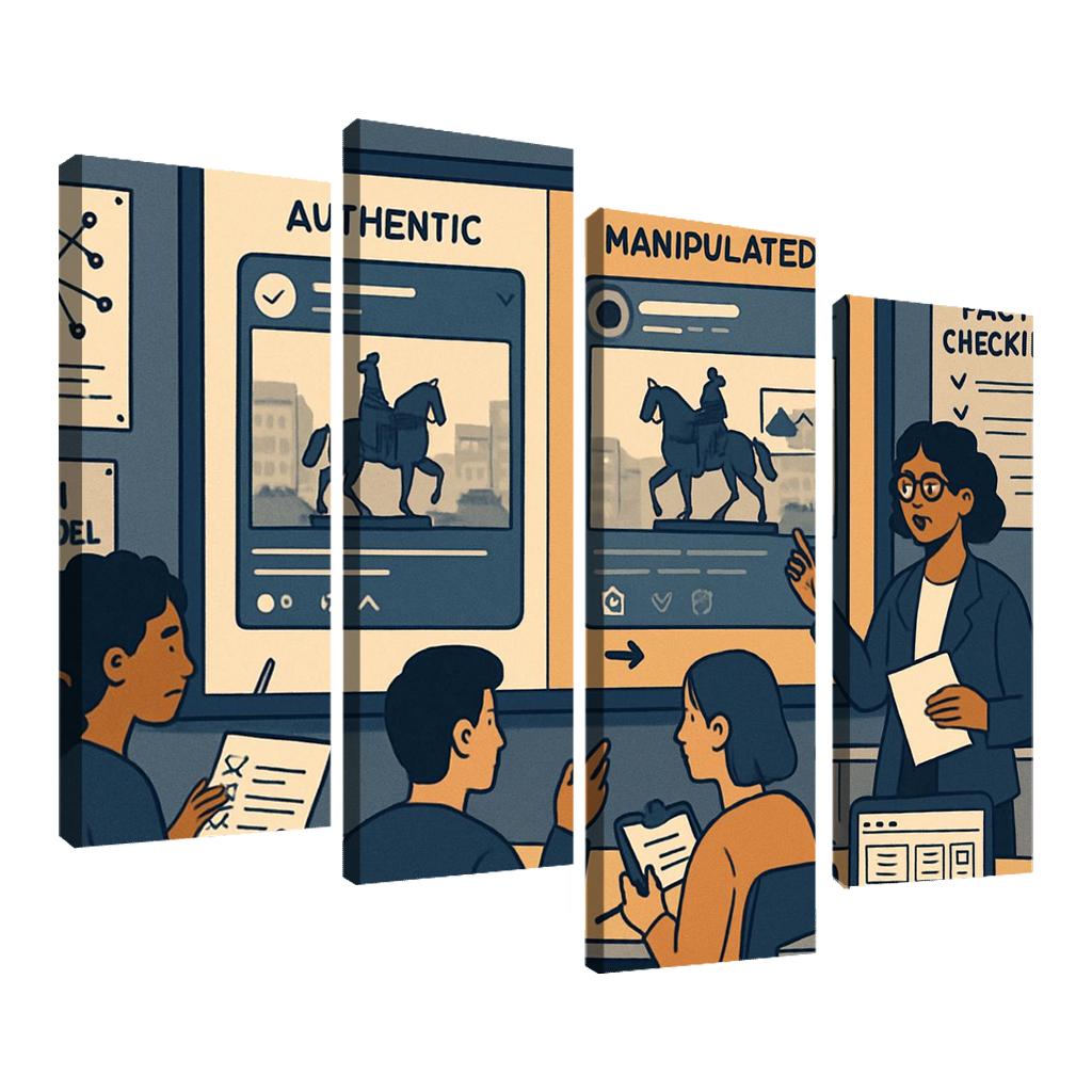 Civic Media Literacy Lab Detecting Manipulation In The Age Of AI modern paintings frame