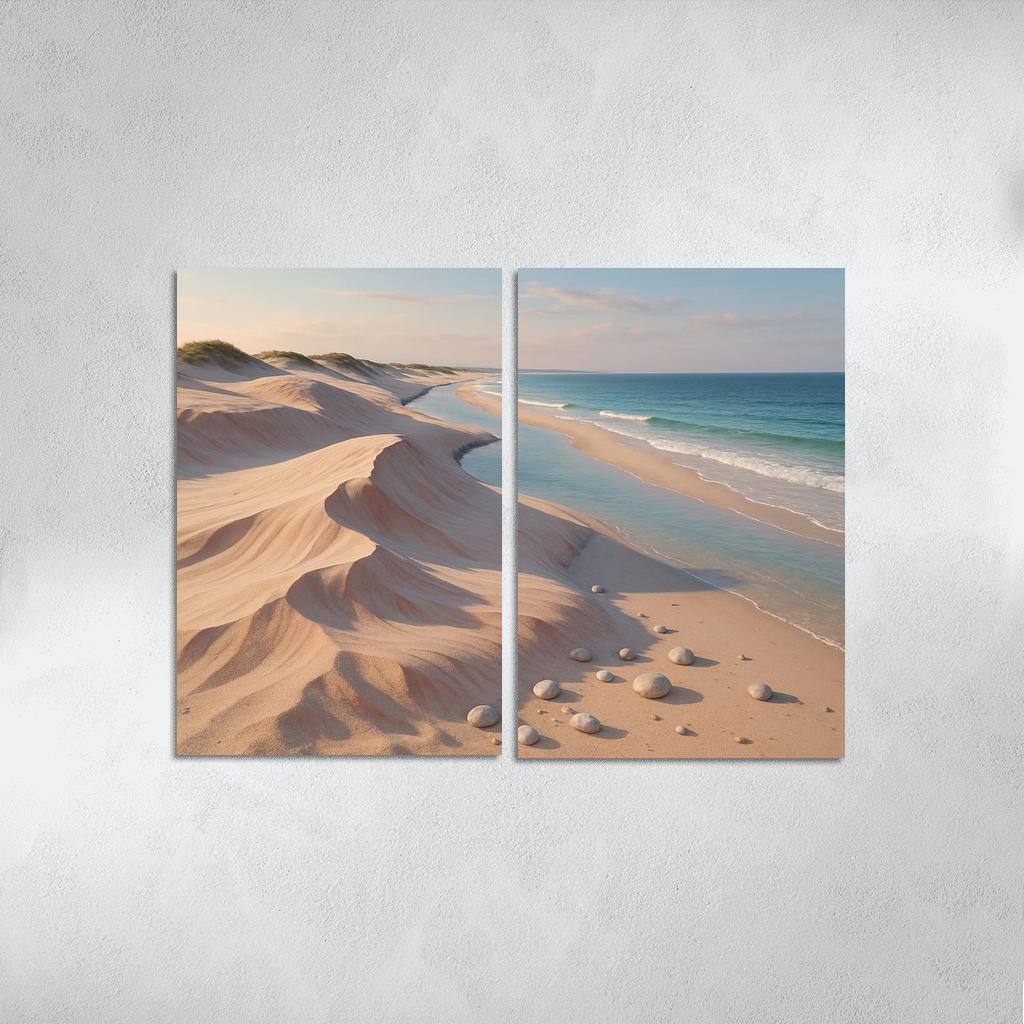 Shell Pink Dune Beach At Squeaky Sand Shore wall decor