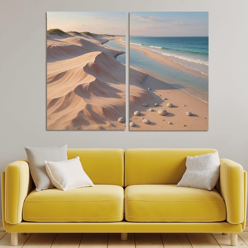 Shell Pink Dune Beach At Squeaky Sand Shore wall decor