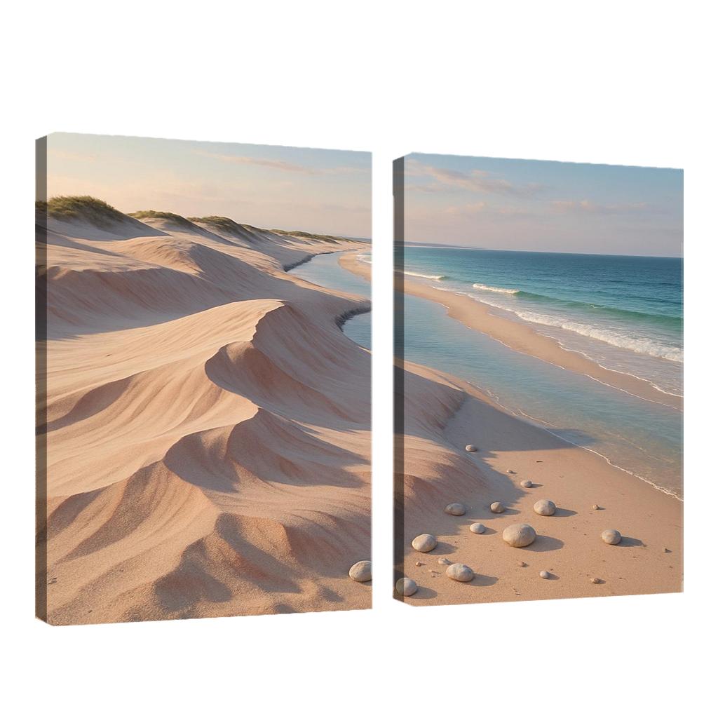 Shell Pink Dune Beach At Squeaky Sand Shore wall decor