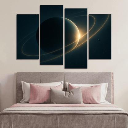 Exoplanet Trojan Dust Arcs At A Lagrange Point oil paintings frame