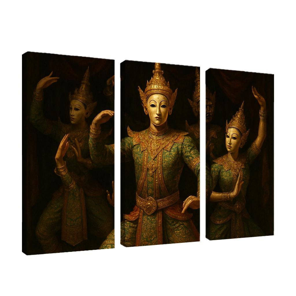 Khon Masked Epic Dance Drama Of Classical Thailand custom paintings frame