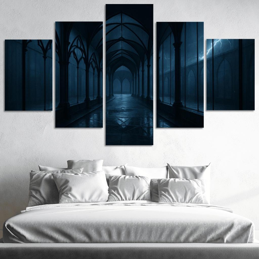 Stormglass Cloister With Floating Iron Tracery wall art