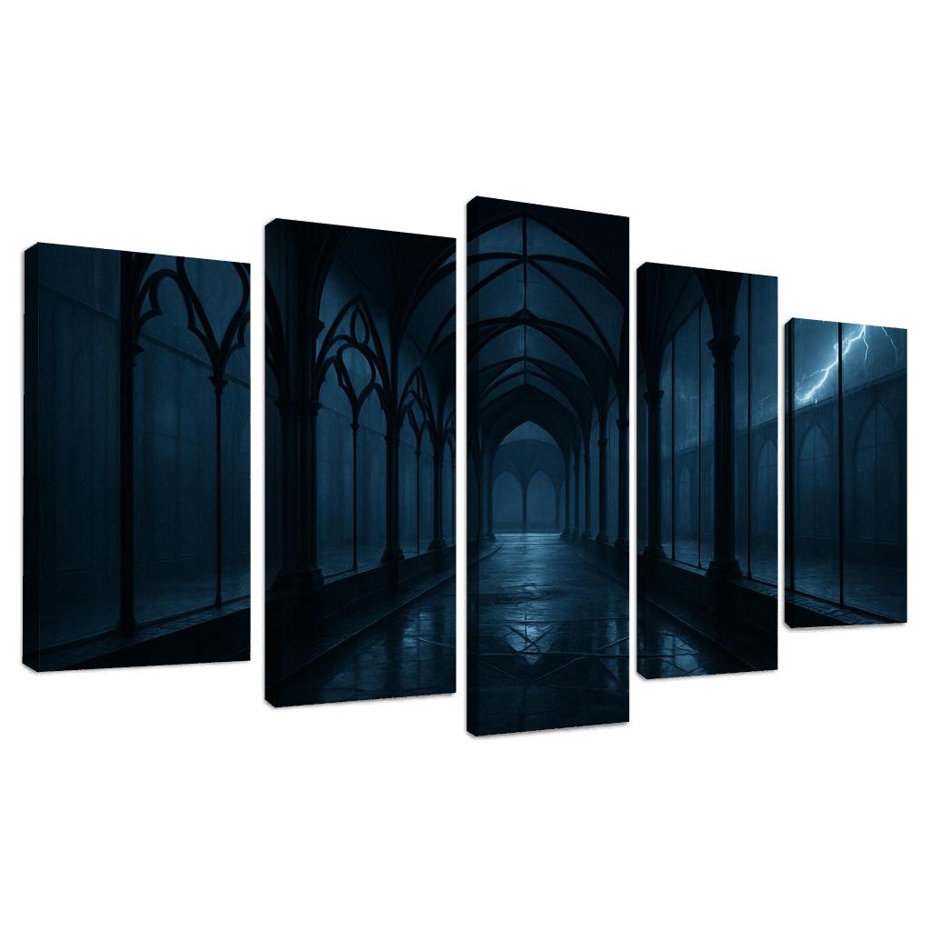 Stormglass Cloister With Floating Iron Tracery wall art