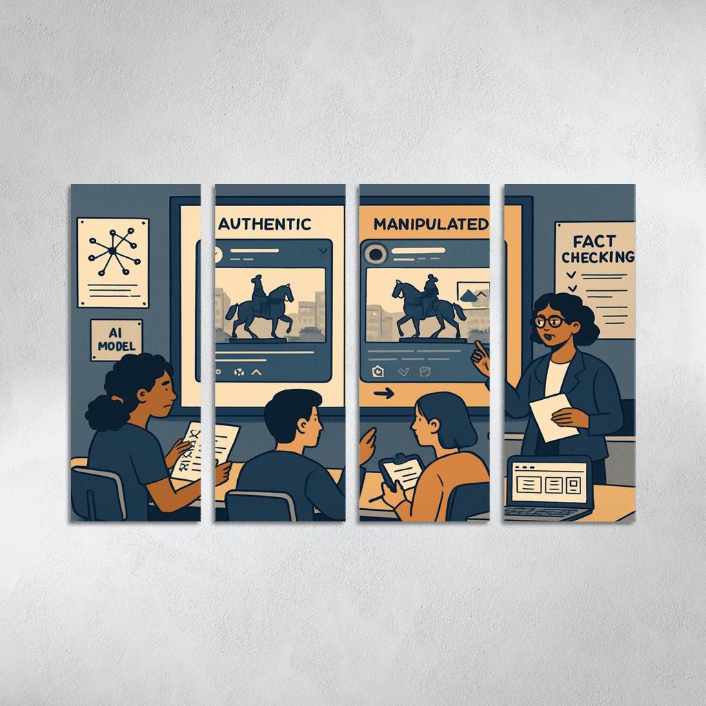 Civic Media Literacy Lab Detecting Manipulation In The Age Of AI modern paintings frame