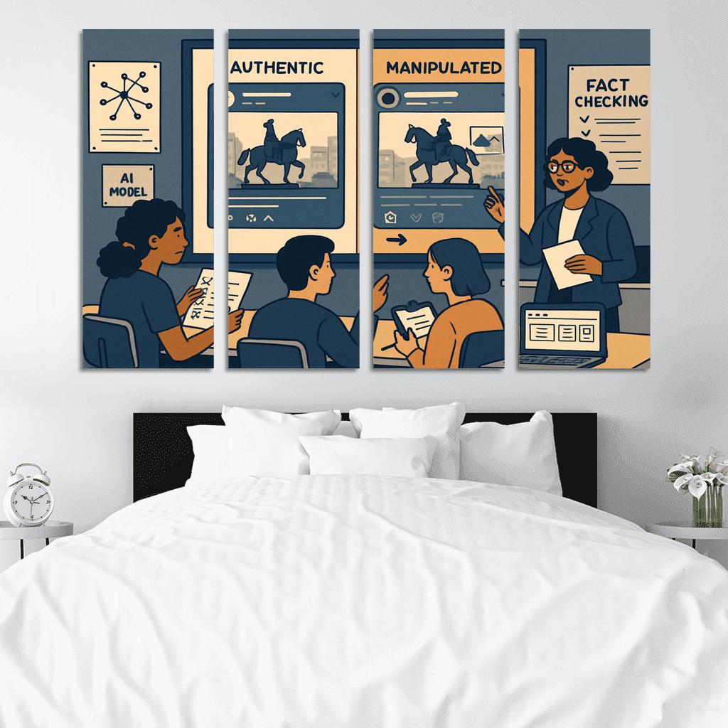 Civic Media Literacy Lab Detecting Manipulation In The Age Of AI modern paintings frame