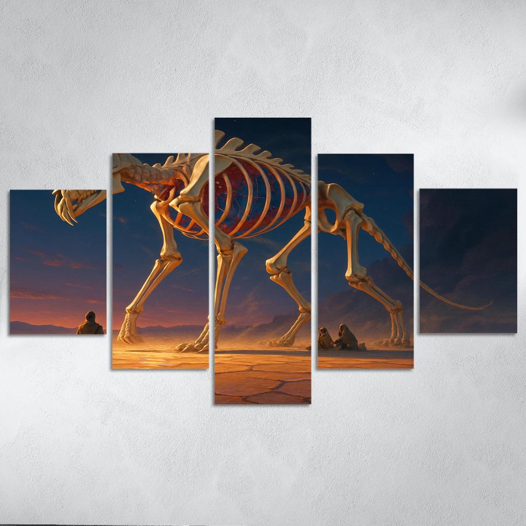 The Glassbone Pilgrim abstract paintings frame