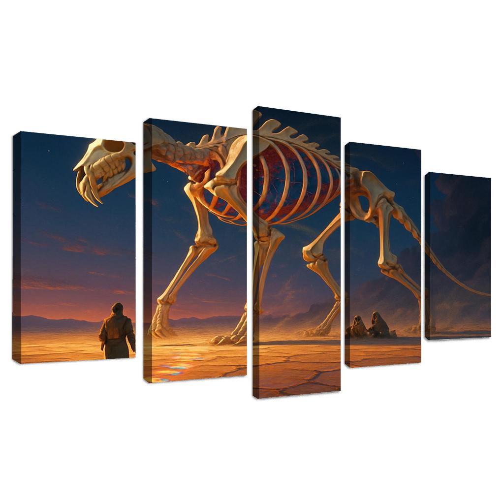 The Glassbone Pilgrim abstract paintings frame