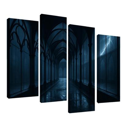 Stormglass Cloister With Floating Iron Tracery wall art