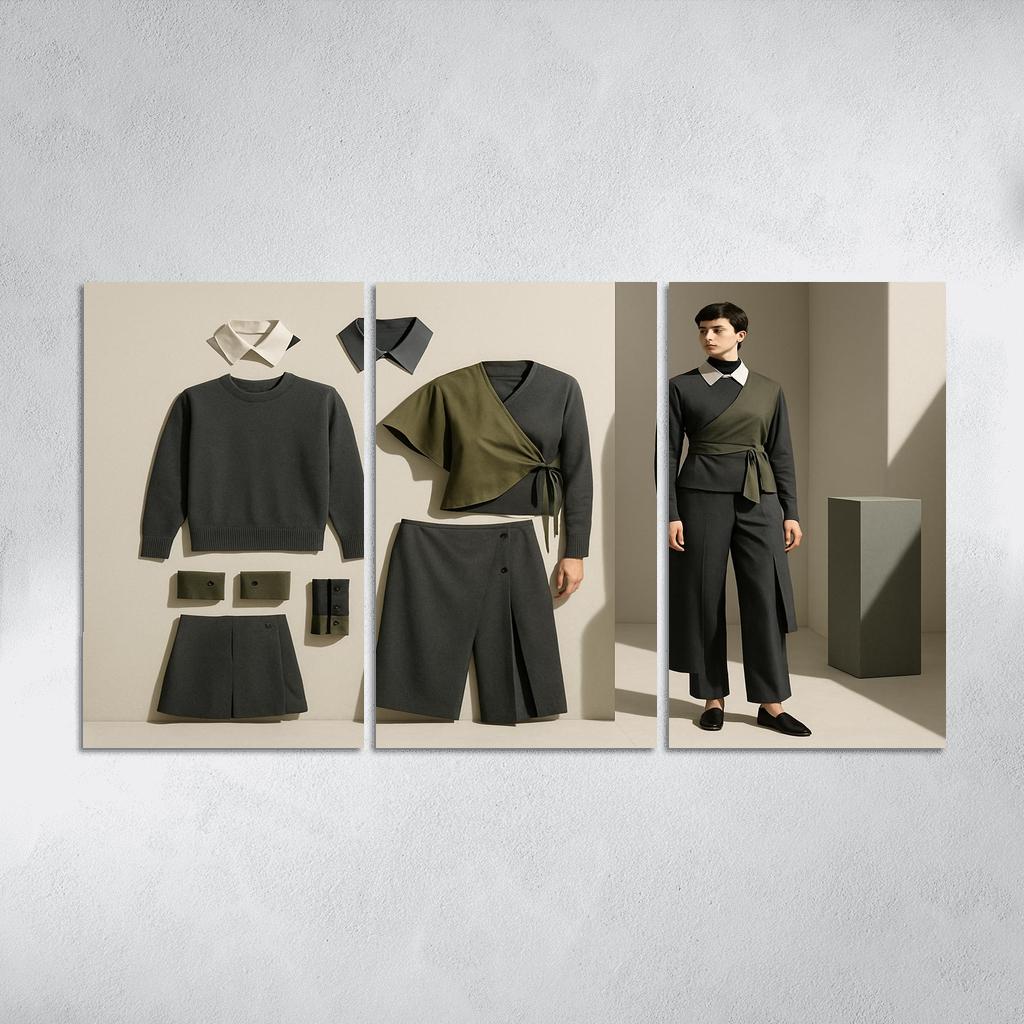 Convertible Layering Wardrobe Modular Silhouettes one-piece frames