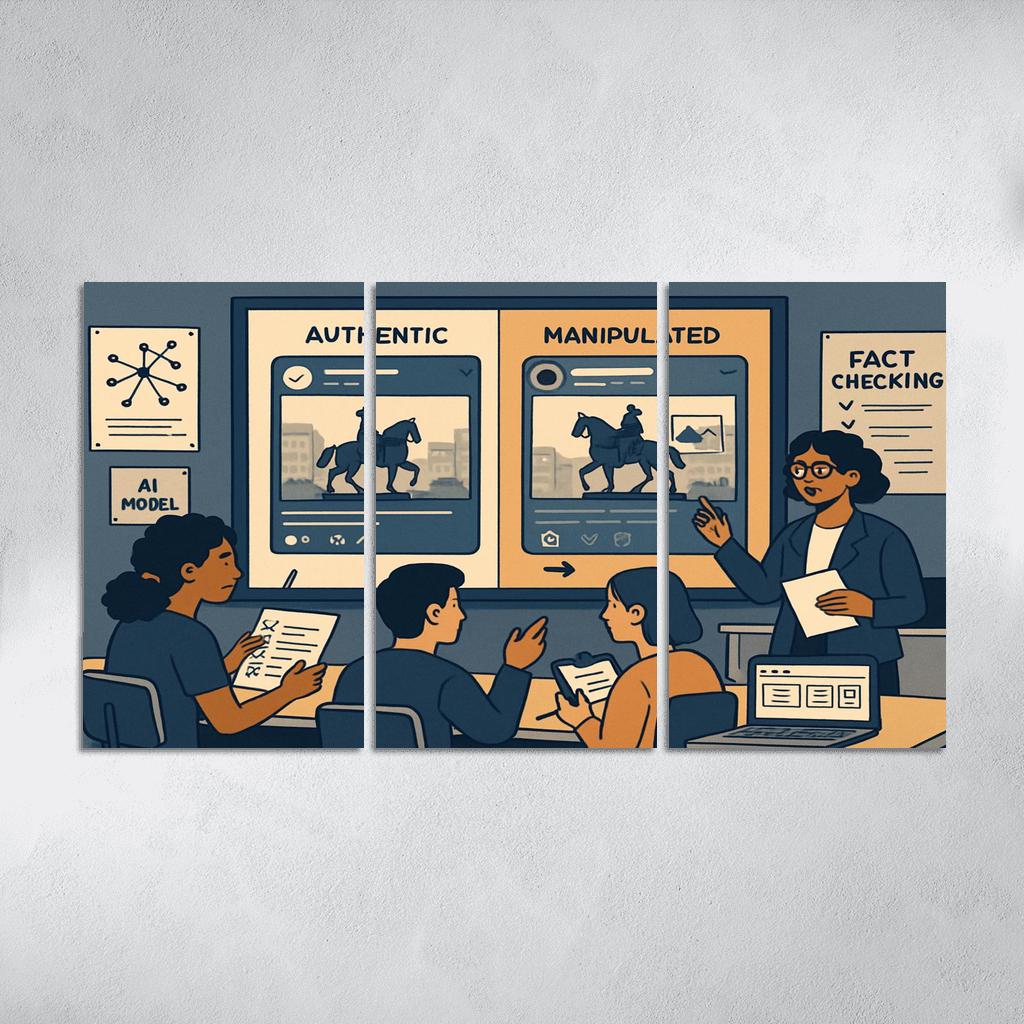 Civic Media Literacy Lab Detecting Manipulation In The Age Of AI modern paintings frame