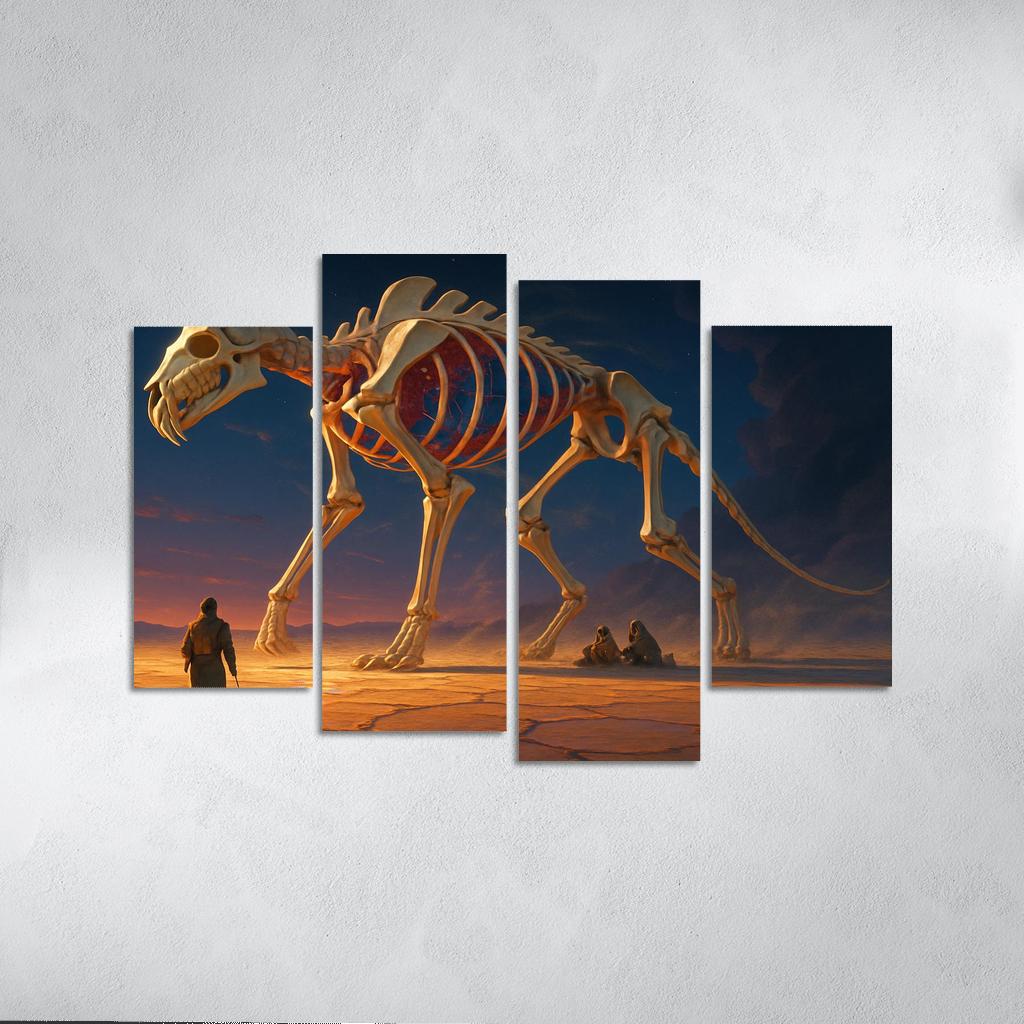 The Glassbone Pilgrim abstract paintings frame