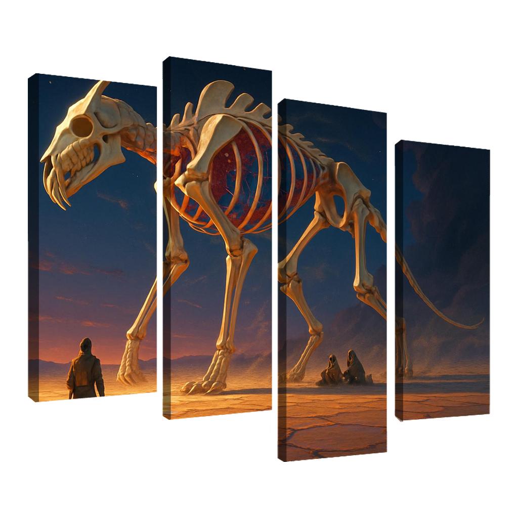 The Glassbone Pilgrim abstract paintings frame