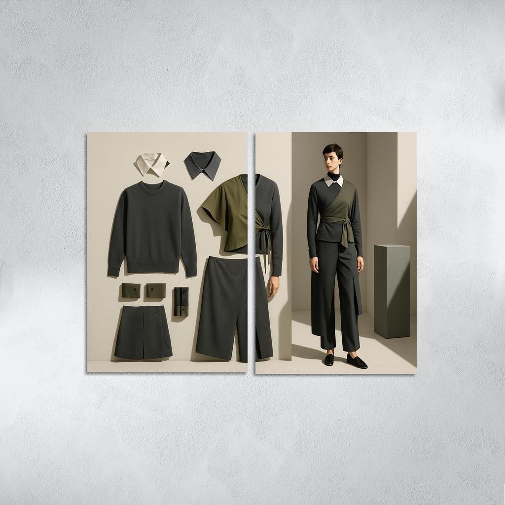 Convertible Layering Wardrobe Modular Silhouettes one-piece frames