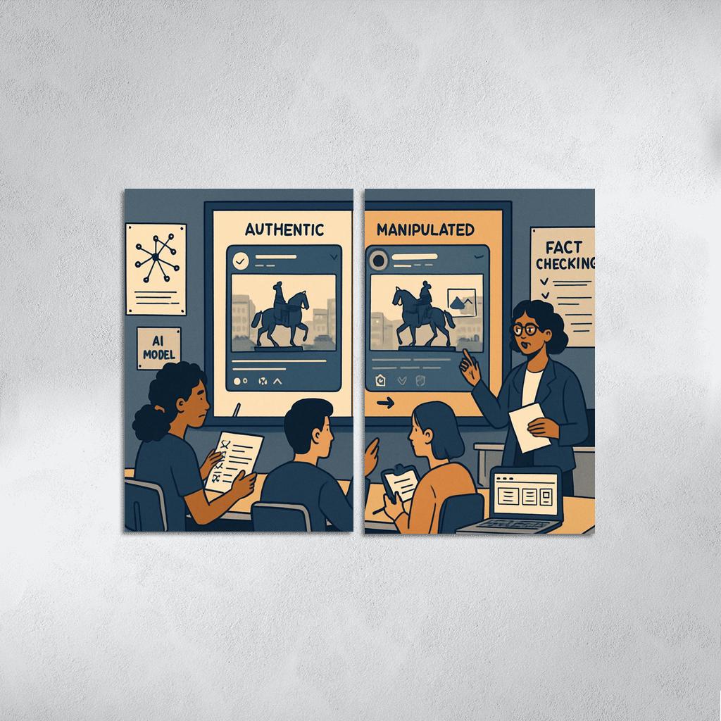 Civic Media Literacy Lab Detecting Manipulation In The Age Of AI modern paintings frame