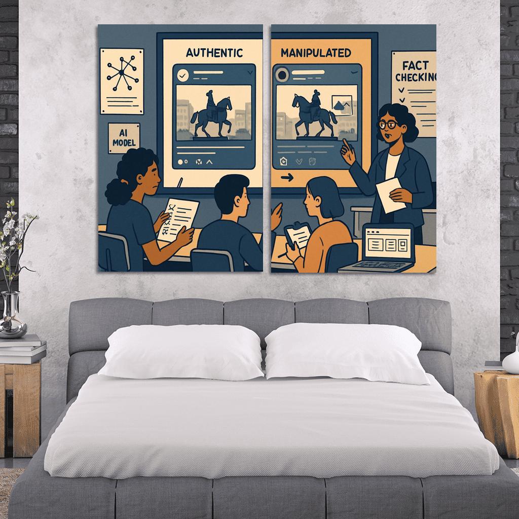 Civic Media Literacy Lab Detecting Manipulation In The Age Of AI modern paintings frame