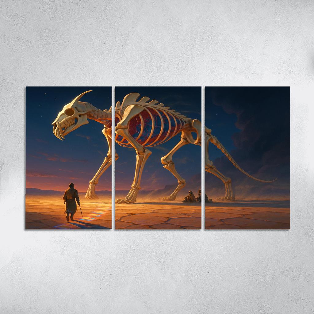 The Glassbone Pilgrim abstract paintings frame