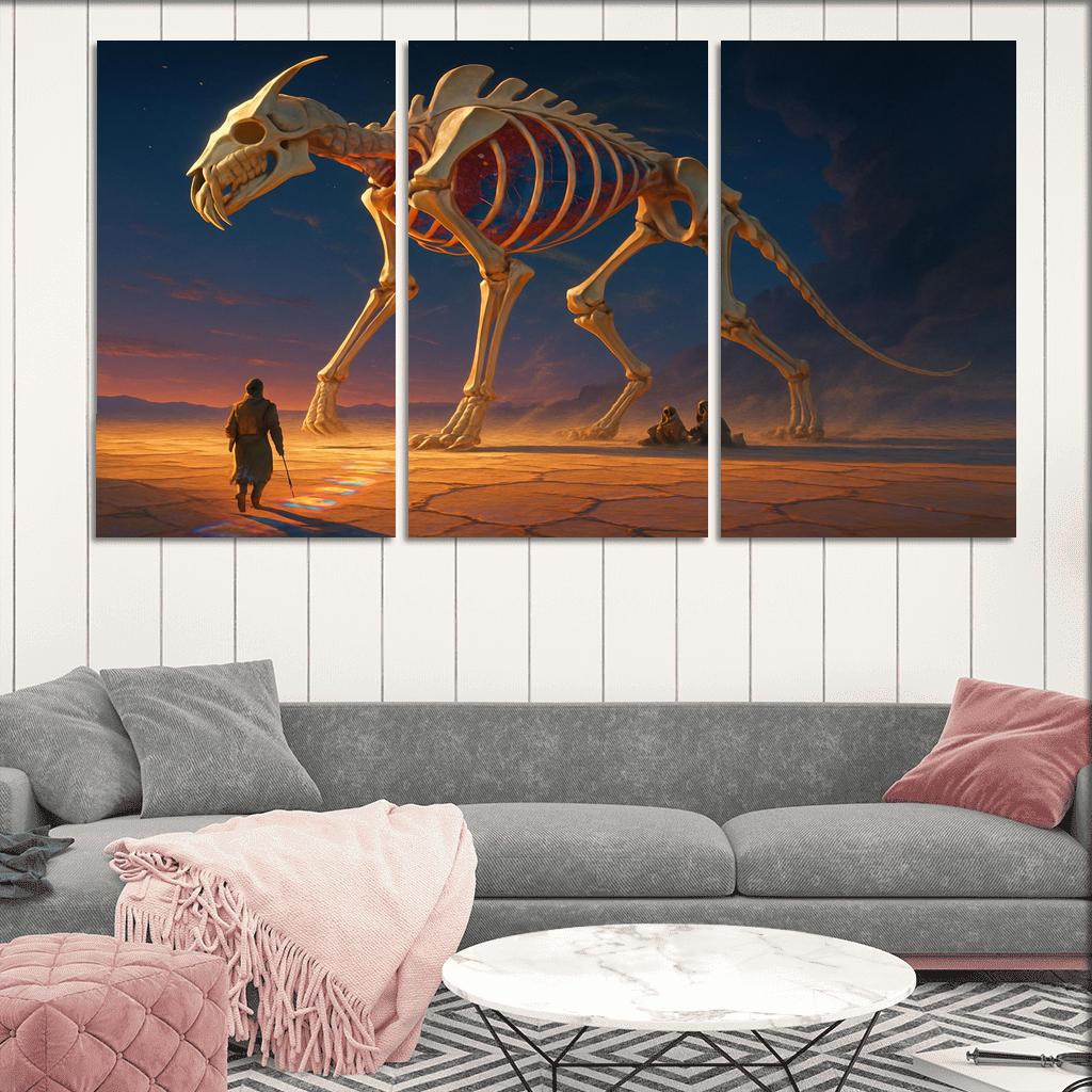 The Glassbone Pilgrim abstract paintings frame