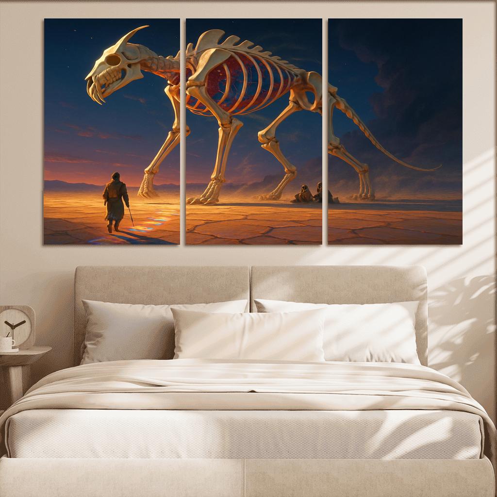 The Glassbone Pilgrim abstract paintings frame