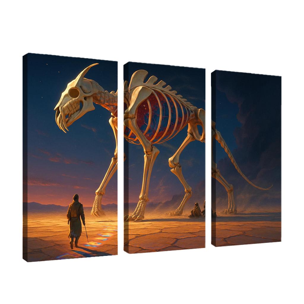 The Glassbone Pilgrim abstract paintings frame