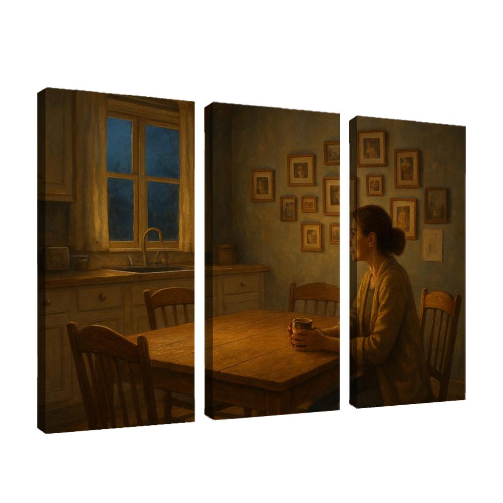 The Kitchen Table Where Her Stories Live abstract paintings frame
