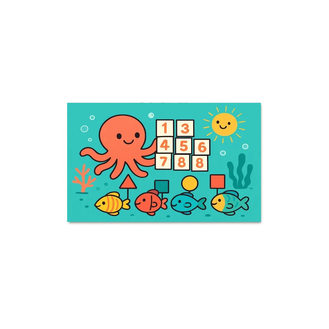 Coral Reef Math Parade custom paintings frame