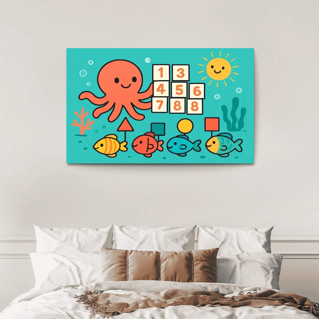 Coral Reef Math Parade custom paintings frame