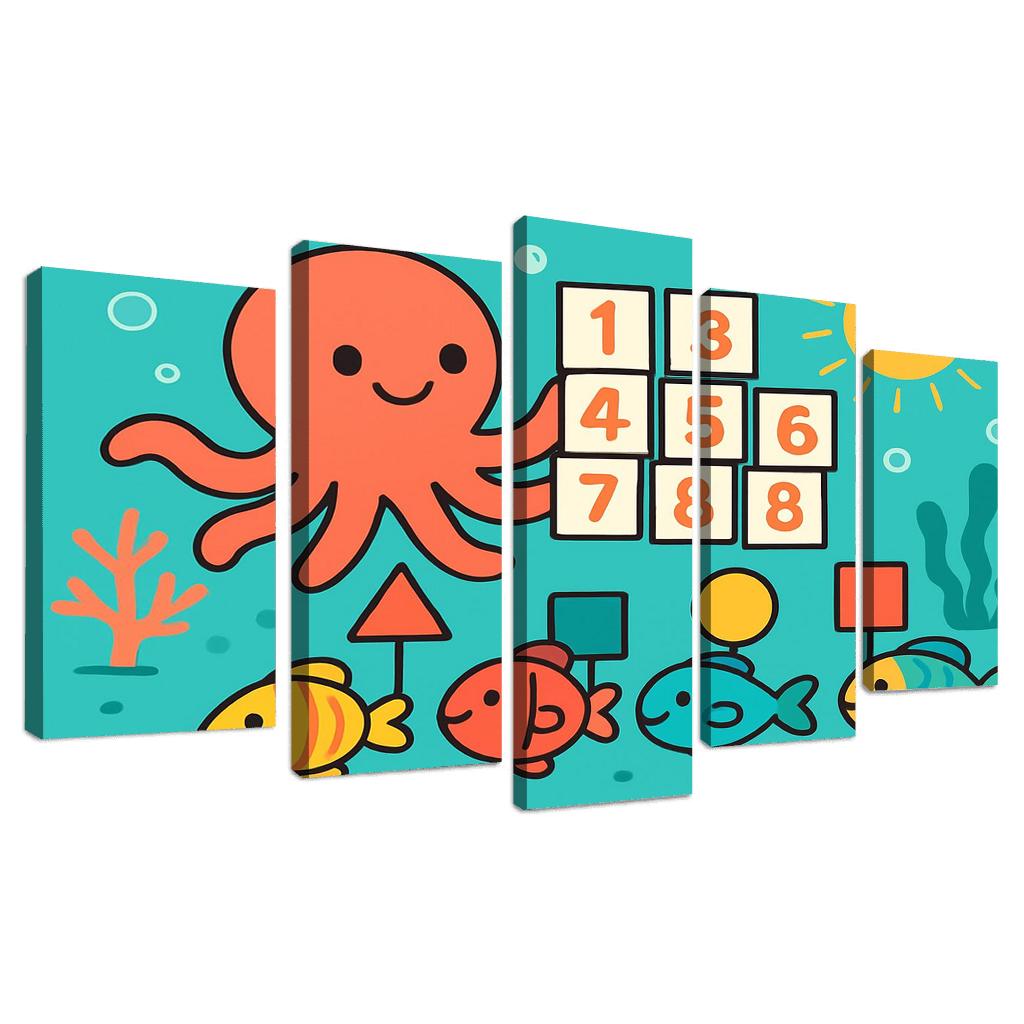 Coral Reef Math Parade custom paintings frame