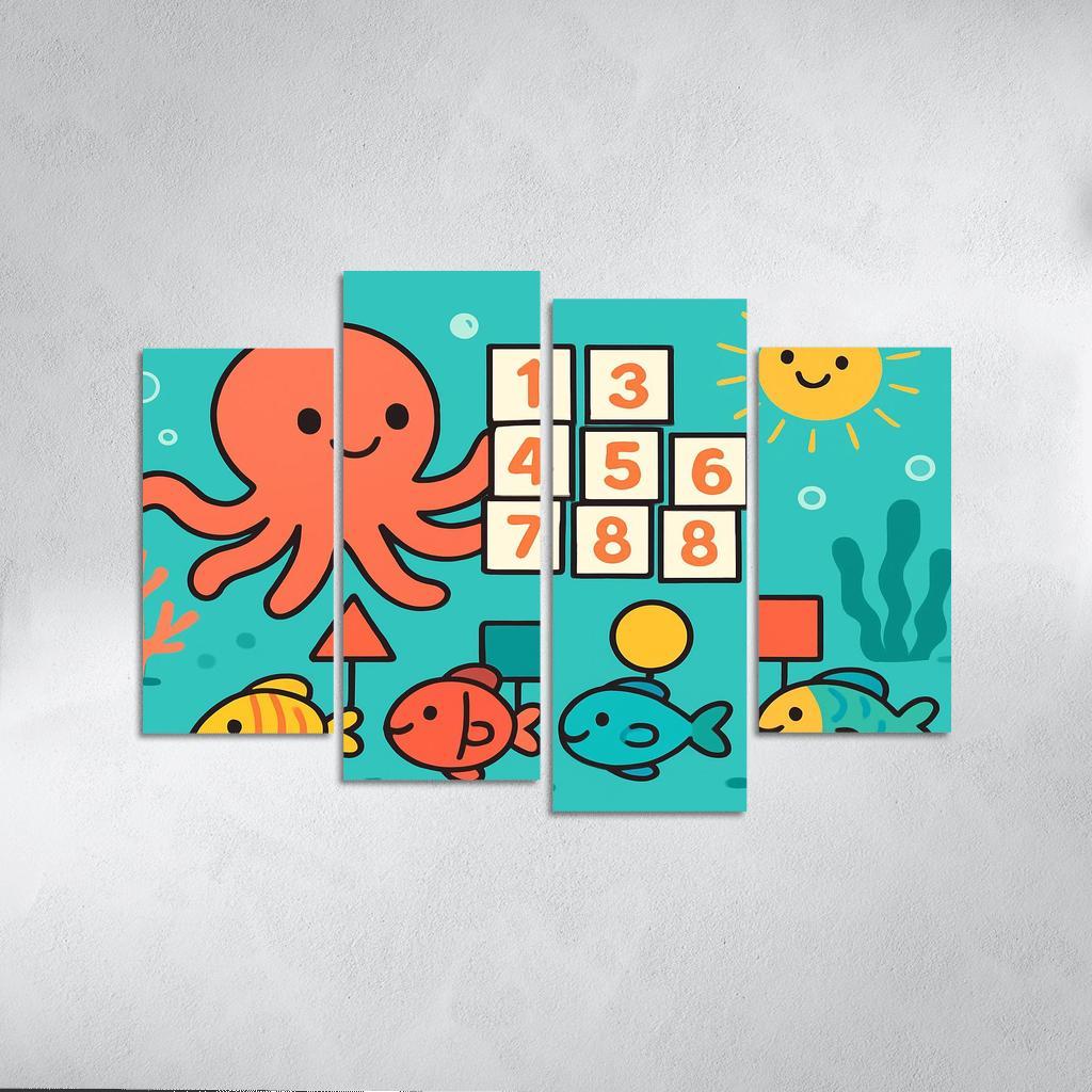 Coral Reef Math Parade custom paintings frame