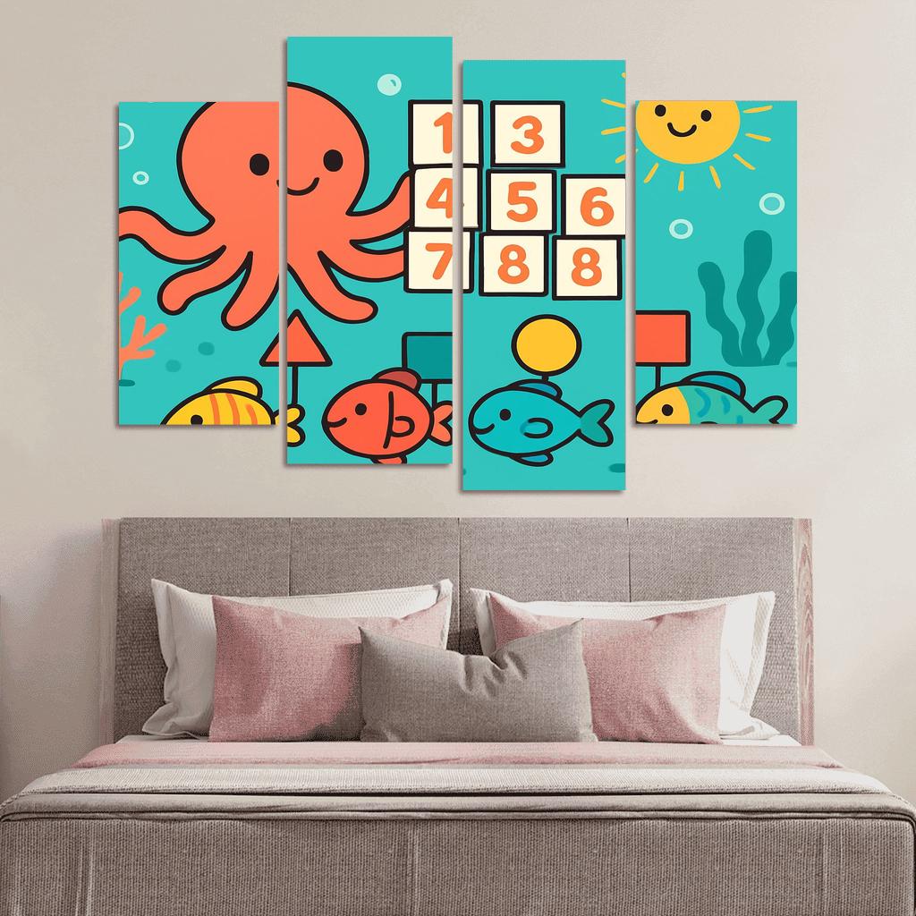 Coral Reef Math Parade custom paintings frame