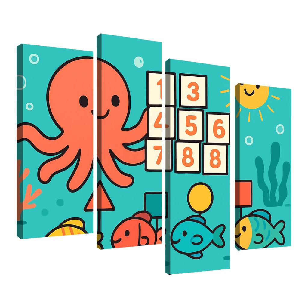 Coral Reef Math Parade custom paintings frame