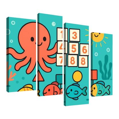 Coral Reef Math Parade custom paintings frame