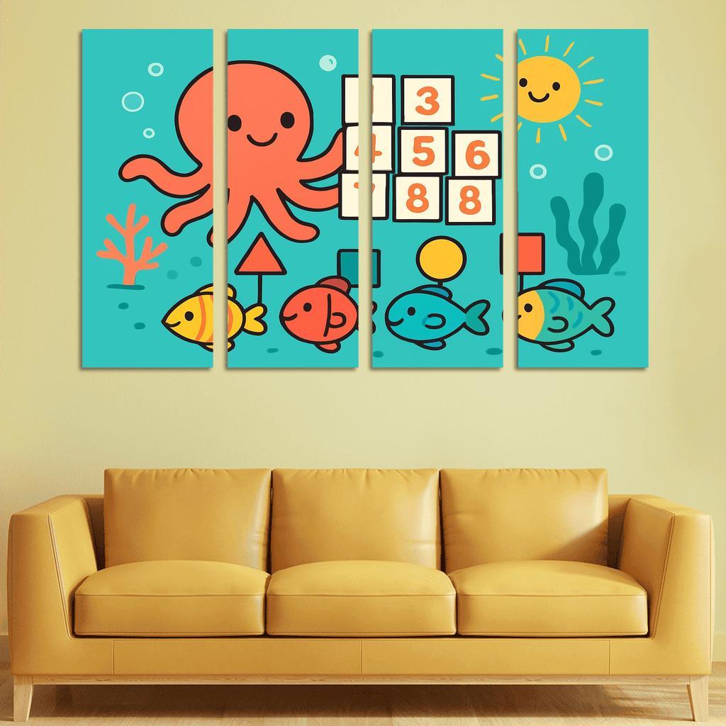 Coral Reef Math Parade custom paintings frame