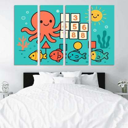 Coral Reef Math Parade custom paintings frame