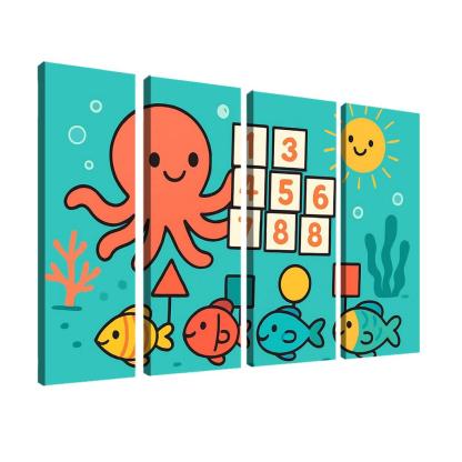 Coral Reef Math Parade custom paintings frame