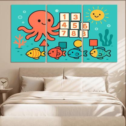 Coral Reef Math Parade custom paintings frame