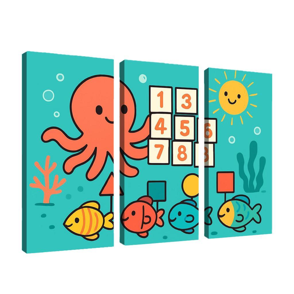 Coral Reef Math Parade custom paintings frame