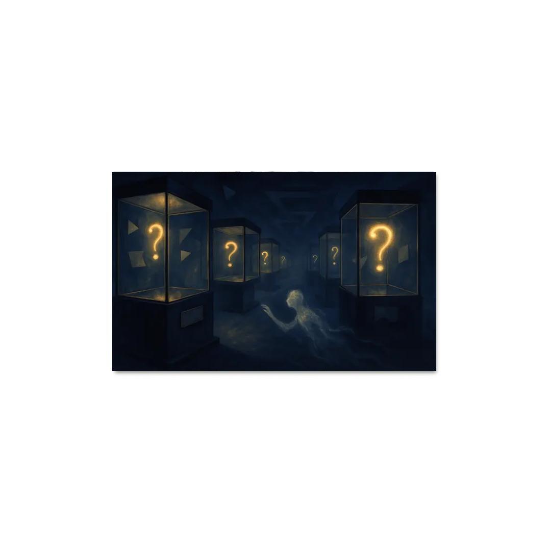 The Paradox Museum Of Unasked Questions canvas paintings frame