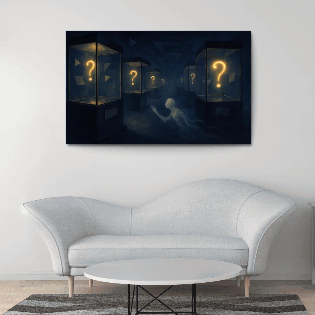 The Paradox Museum Of Unasked Questions canvas paintings frame