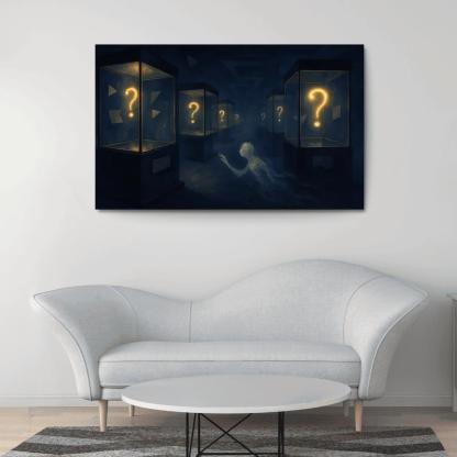 The Paradox Museum Of Unasked Questions canvas paintings frame