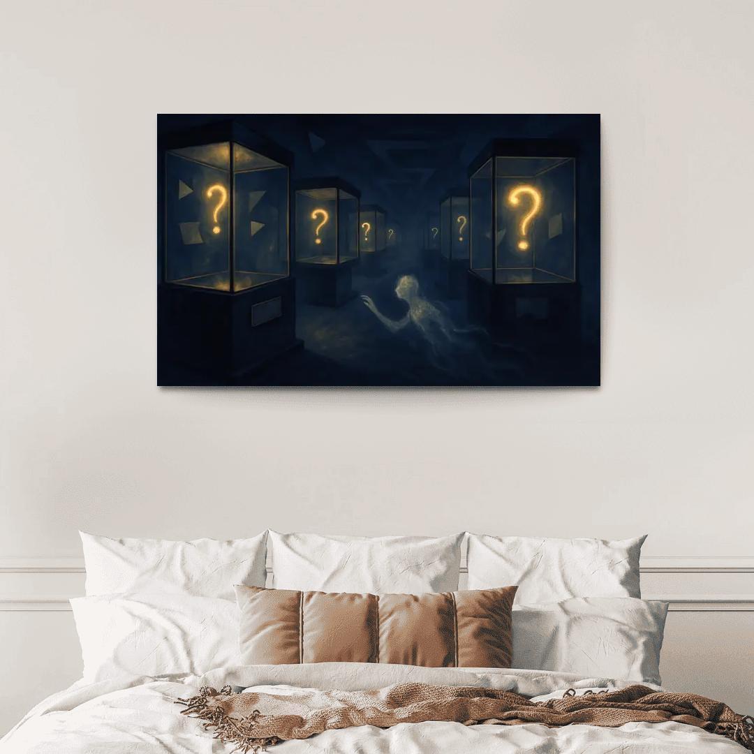 The Paradox Museum Of Unasked Questions canvas paintings frame