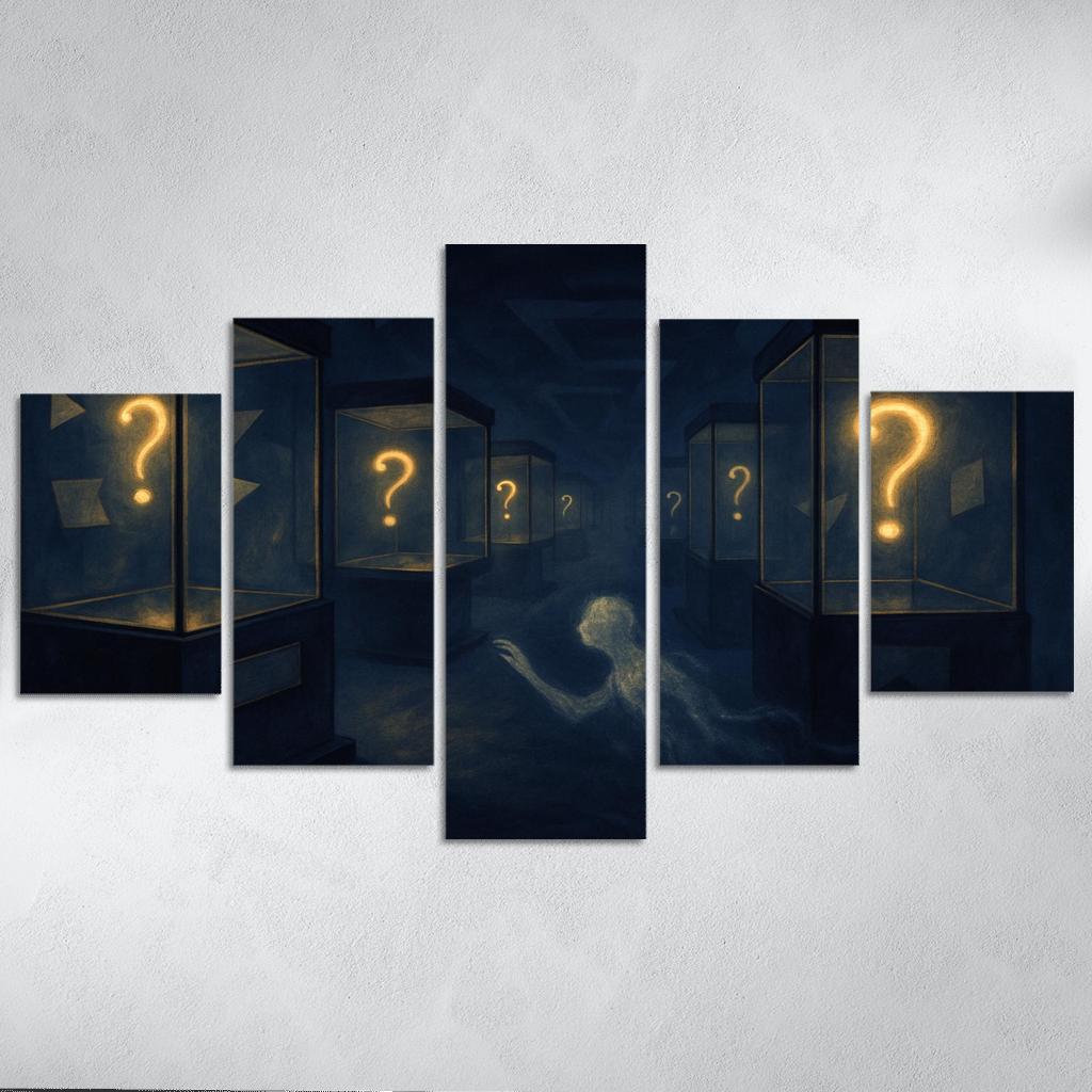 The Paradox Museum Of Unasked Questions canvas paintings frame