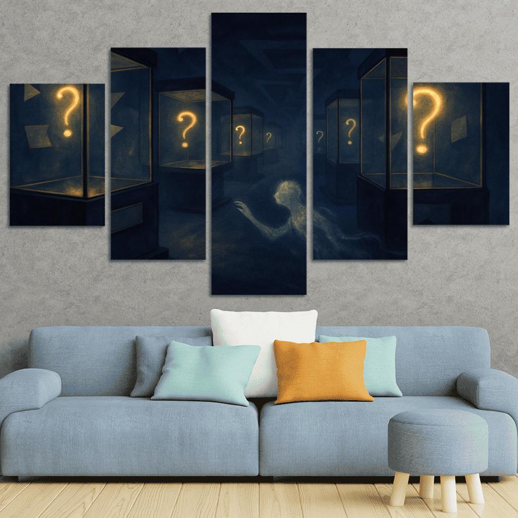The Paradox Museum Of Unasked Questions canvas paintings frame