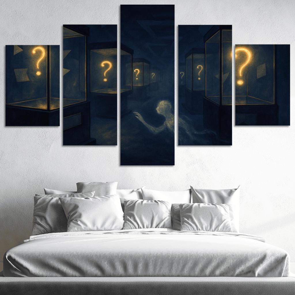 The Paradox Museum Of Unasked Questions canvas paintings frame