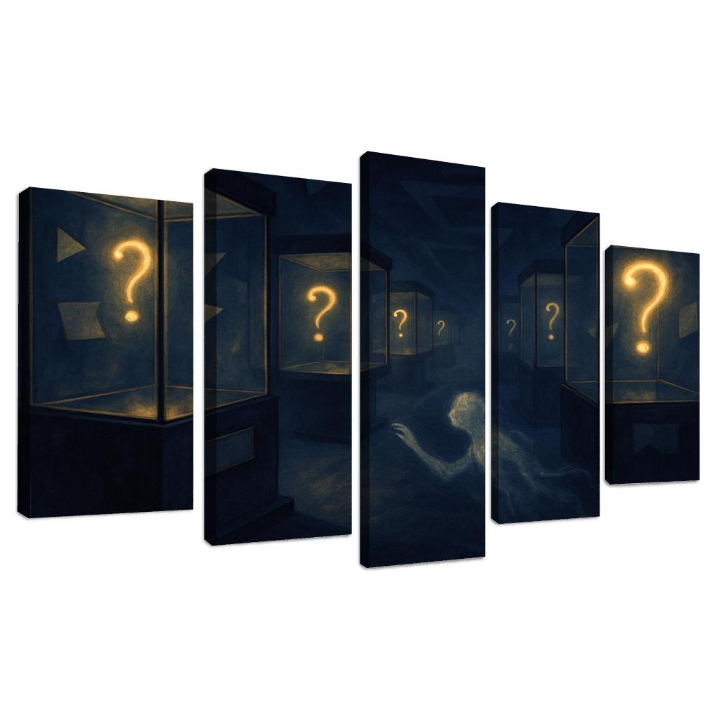 The Paradox Museum Of Unasked Questions canvas paintings frame