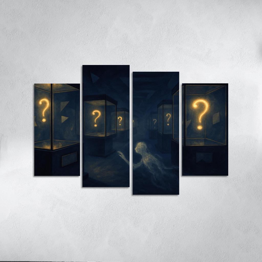 The Paradox Museum Of Unasked Questions canvas paintings frame