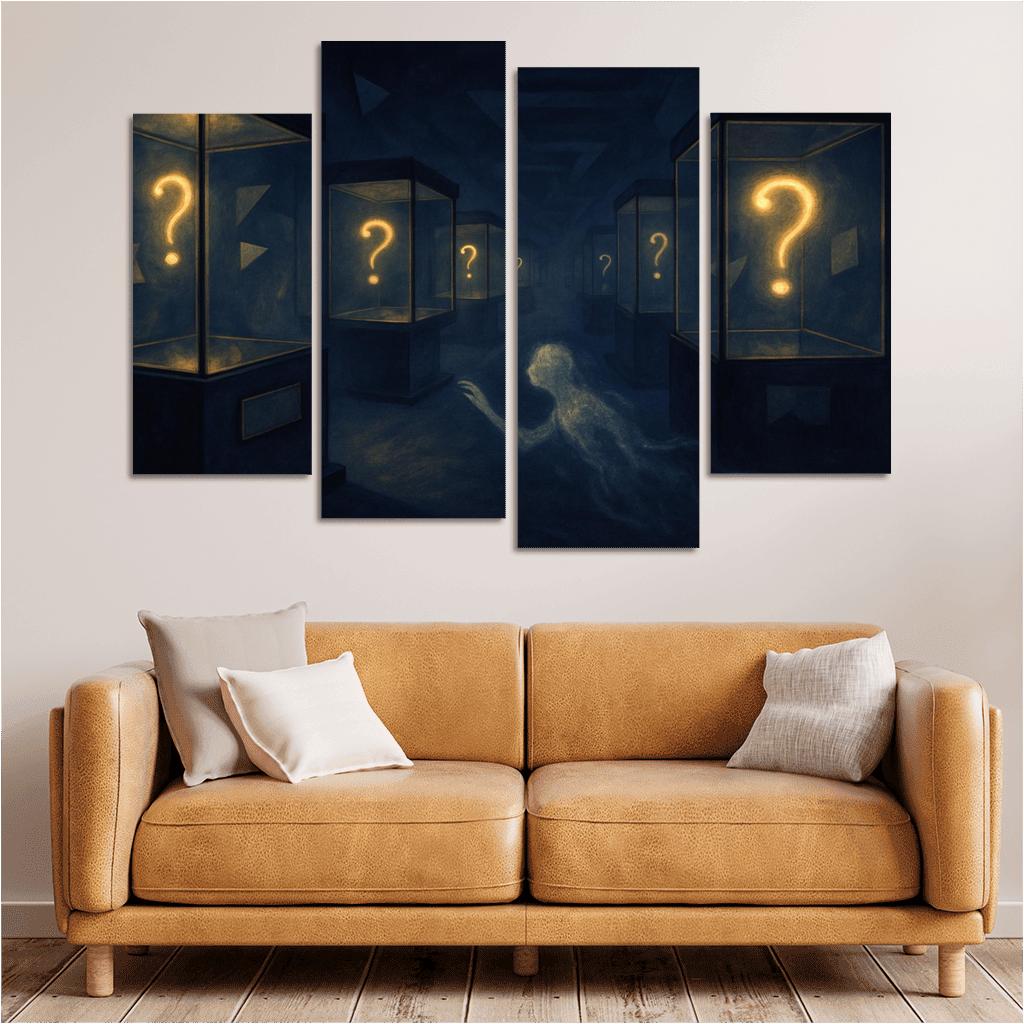 The Paradox Museum Of Unasked Questions canvas paintings frame
