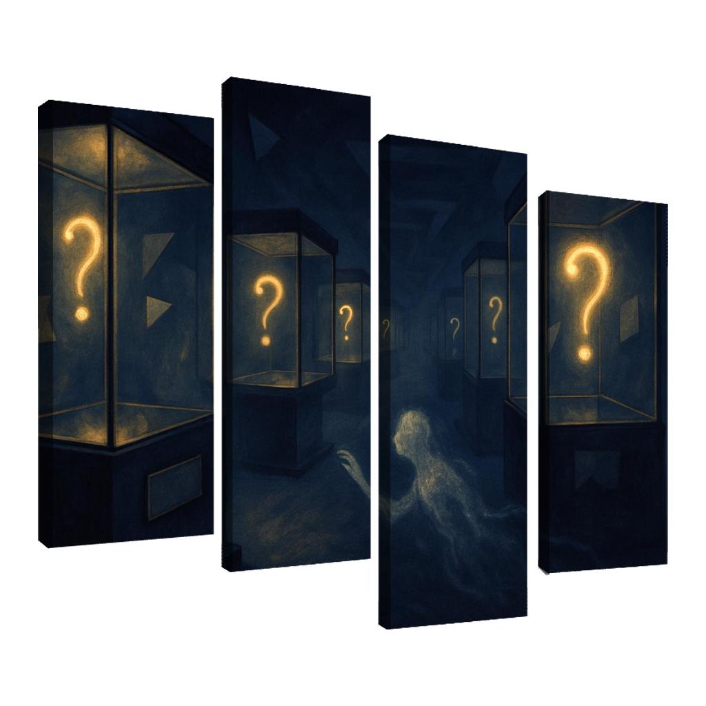 The Paradox Museum Of Unasked Questions canvas paintings frame