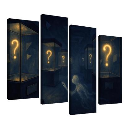 The Paradox Museum Of Unasked Questions canvas paintings frame